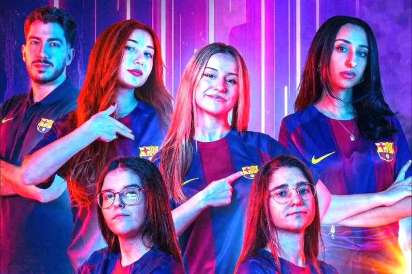 Женский состав по Valorant представил футбольный клуб «Барселона»